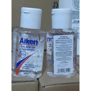 Aiken - Gel rửa tay khô diệt khuẩn mi ni  bỏ túi 60ml