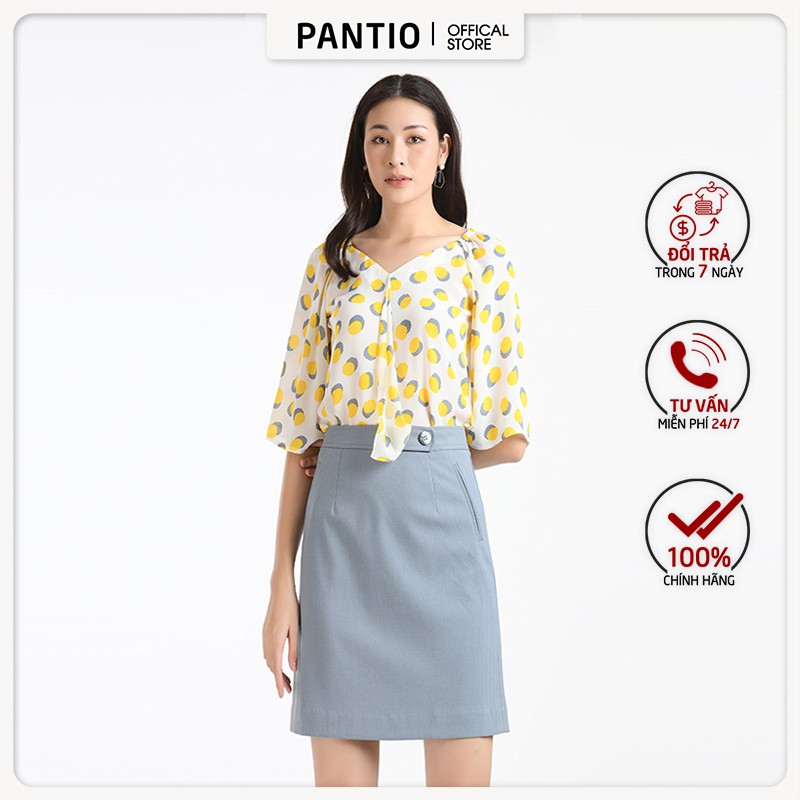 Chân váy ngắn chất liệu thô dáng chữ A - FJN5550 - PANTIO