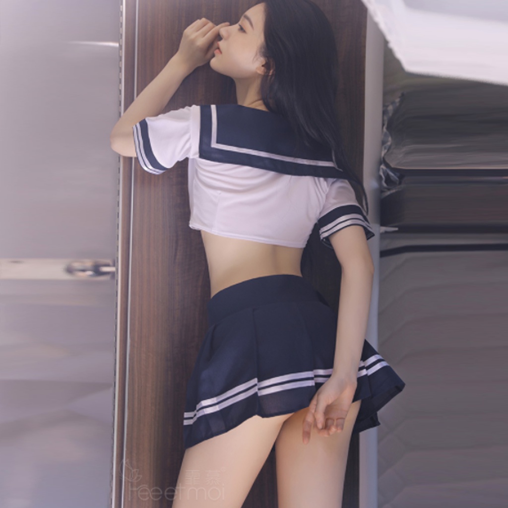 Đồ ngủ sexy cosplay hóa trang học sinh , Bộ đồ ngủ làm từ thành phần Polyester chân váy xếp ly SEXYZEMY STORE | BigBuy360 - bigbuy360.vn