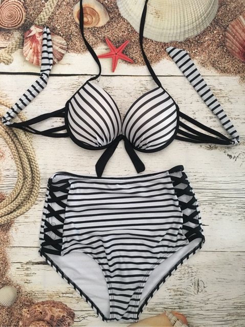 Bikini sọc thun lạnh