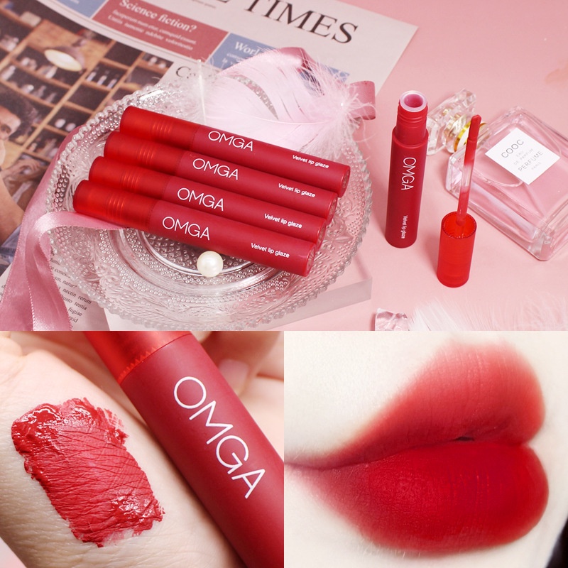 Son Kem OMGA Misty Velvet Lip Glaze - Chất Son Mịn