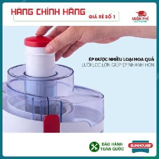 MÁY ÉP HOA QUẢ SUNHOUSE SHD5520, MÁY ÉP NHANH SUNHOUSE, LƯỚI LỌC LỚN, NHANH VÀ TIỆN DỤNG, GIỮ NGUYÊN CHẤT DINH DƯỠNG