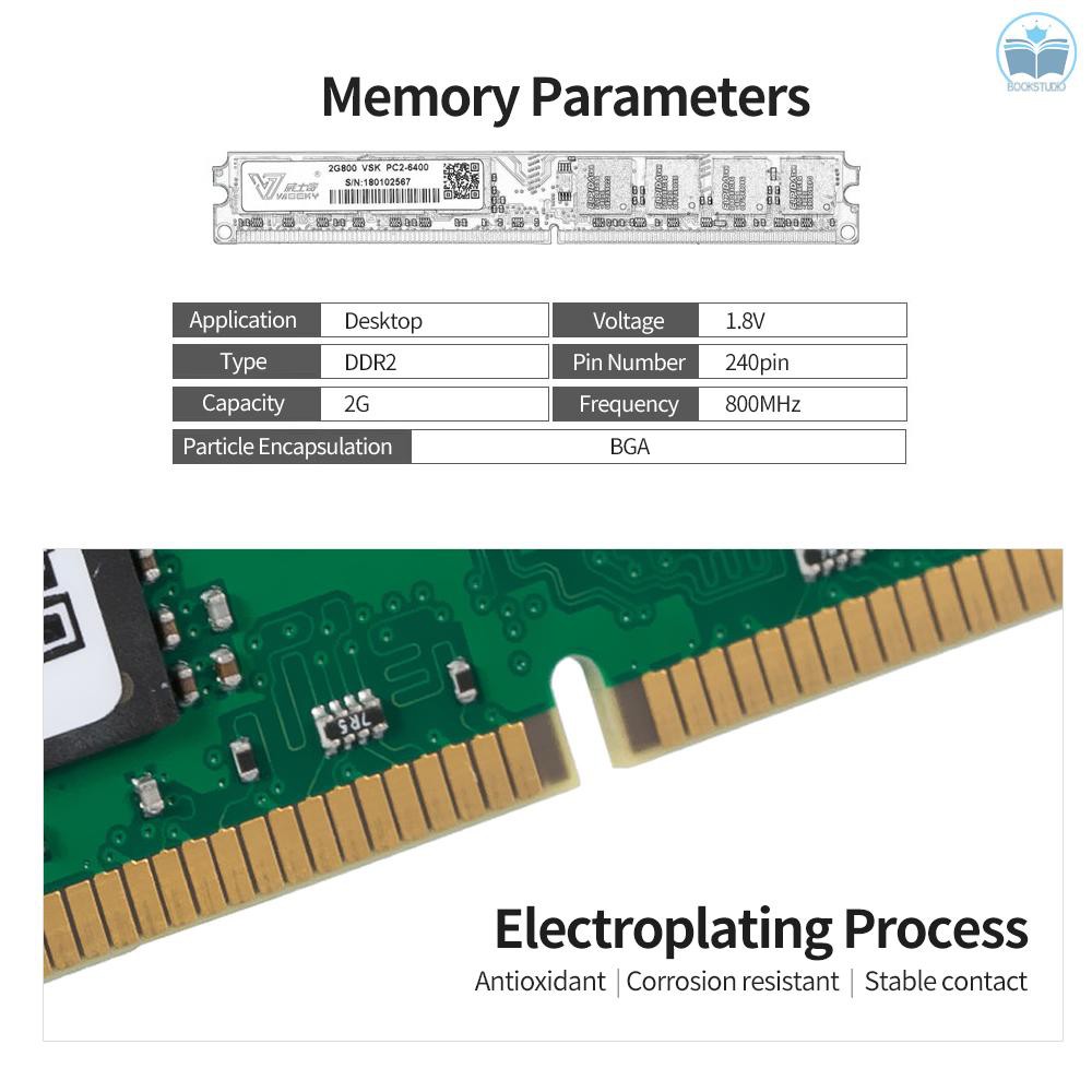 Bộ Nhớ Máy Tính Không Tiếng Ồn Ddr2 800 2g Ddr2 800m