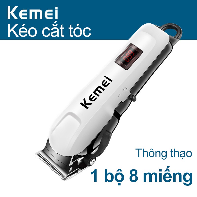 Máy Cắt Tóc, Tông đơ cắt tóc - tay cầm chống trượt thiết , Lưỡi Cắt Sắc-KM-809