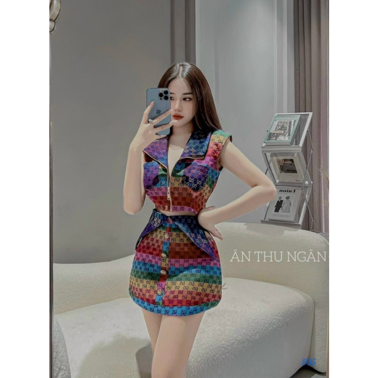 (Mẫu Mới) SET VÁY KAKI KHÓA ĐỒNG KIỂU DÁNG SIÊU ĐẸP UP hhp