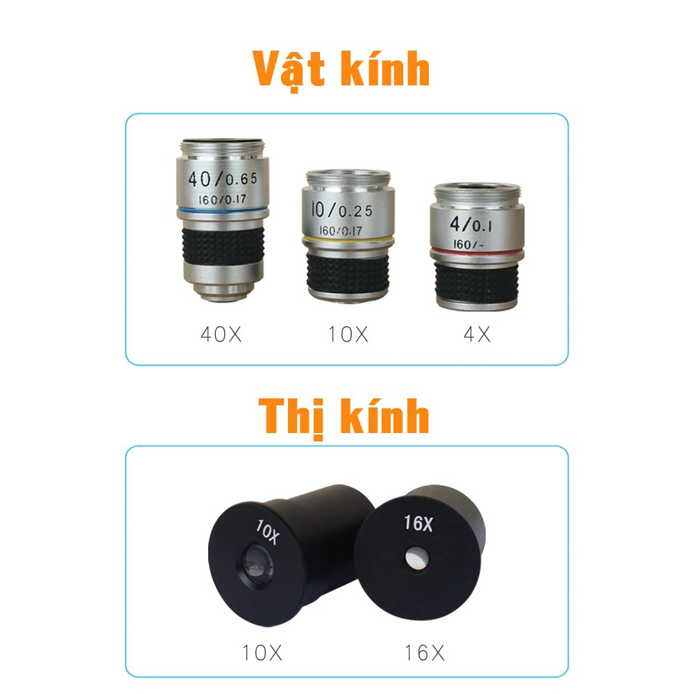 Kính hiển vi chất lượng cao Photon 40x-640x dành cho phòng thí nghiệm, trại thủy sinh, trường học