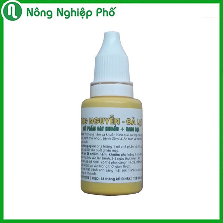 LỌ 20 ML - CHẾ PHẨM HÙNG NGUYỄN NANO BẠC CHUYÊN PHÒNG TRỊ BENH CHO PHONG LAN