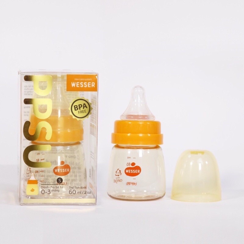 BÌNH SỮA WESSER PPSU 60ml/140ml