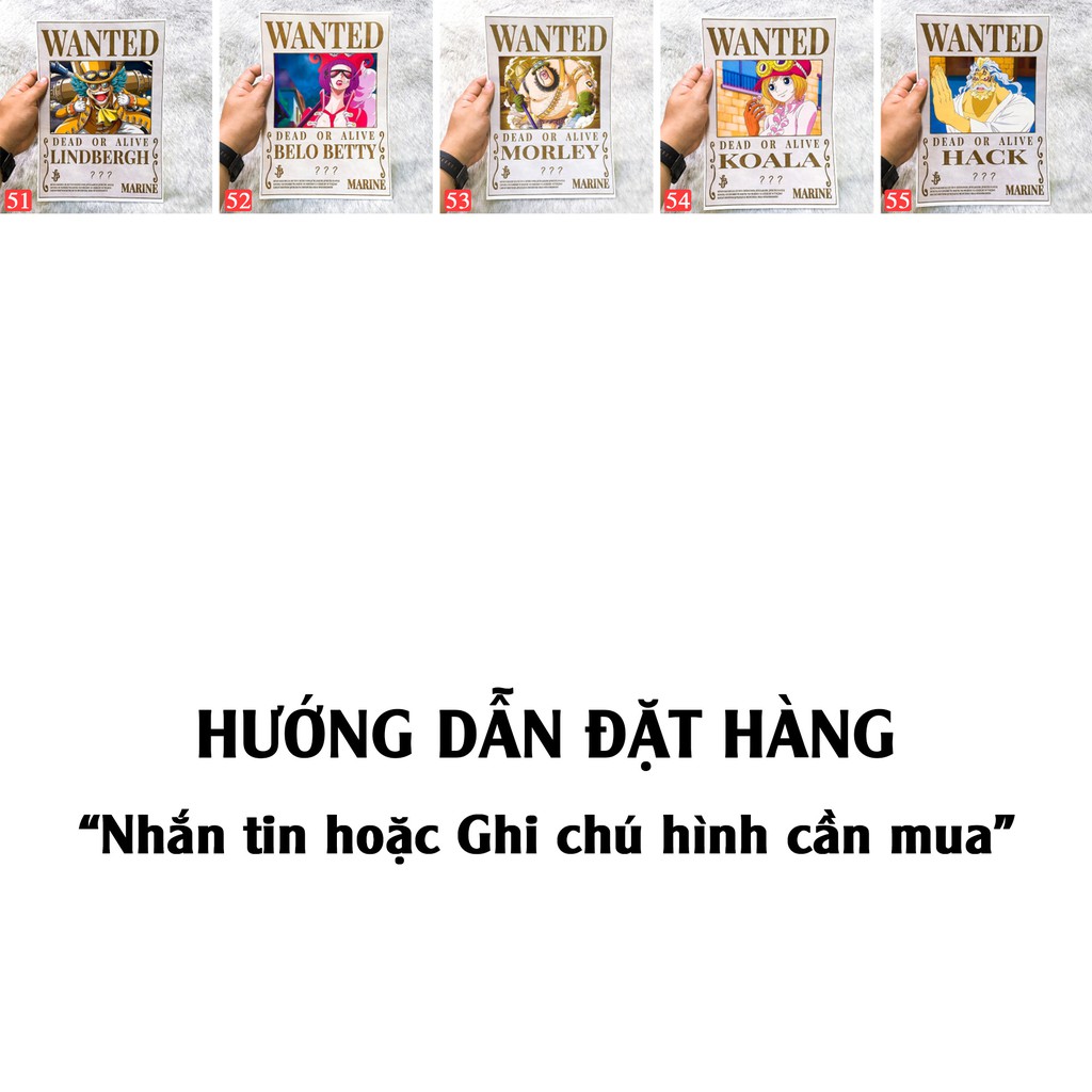 Poster One Piece dán tường, Poster truy nã One Piece có keo dán sẵn tiện lợi hình đẹp Full HD (Cập nhật)