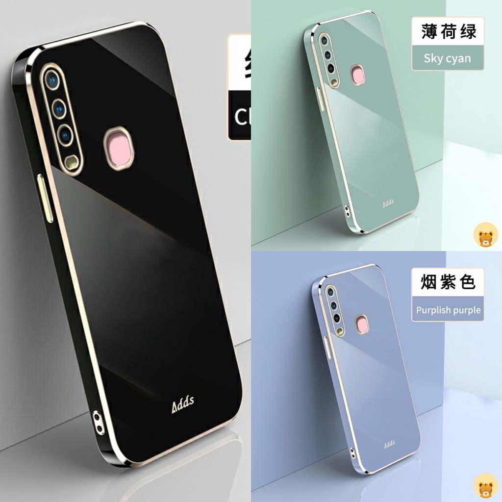 Ốp Điện Thoại Mềm Mạ Viền Sang Trọng Cho Vivo Y11 Y15 Y12 Y17 U10