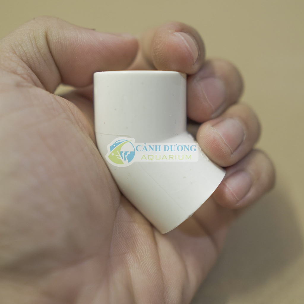 Co góc U-PVC 45 độ  Phi 32-25-20 chuyên dùng cho hồ cá