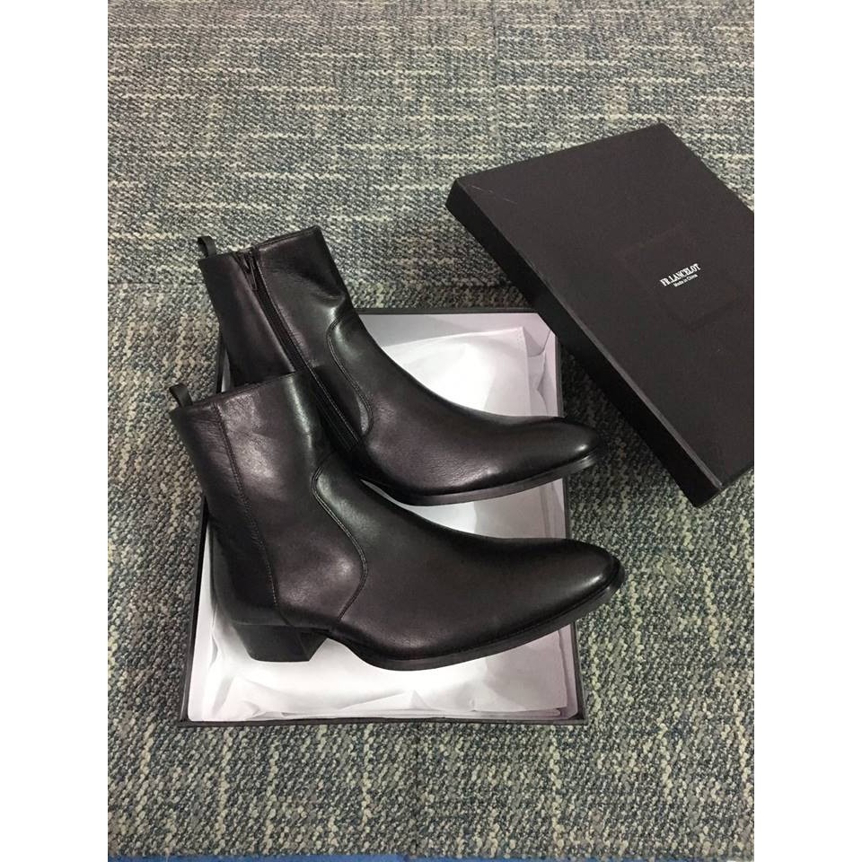 ZIPPER BOOT leather Saint Laurent Paris