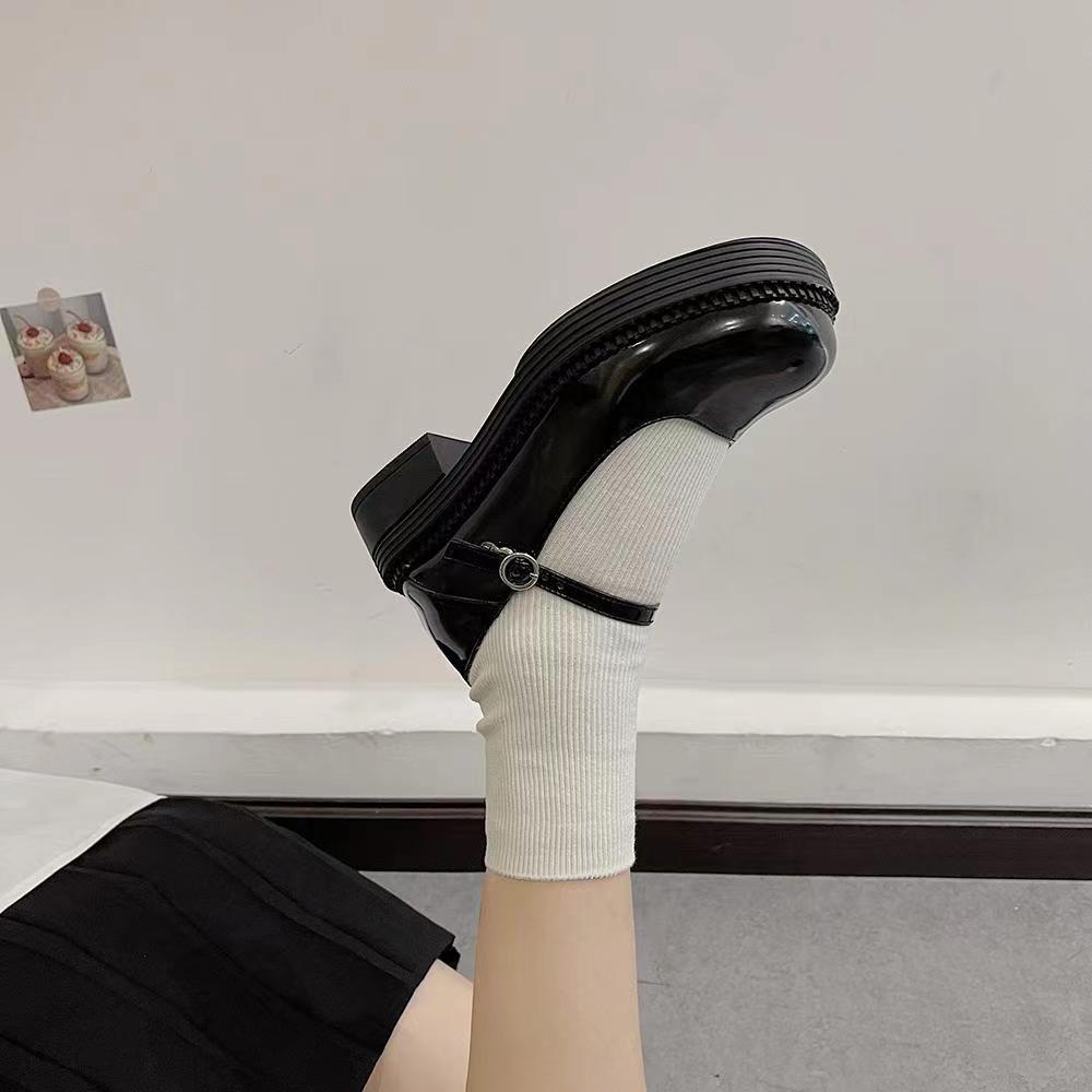 Giày cao gót Mary Jane Giày Cao Gót Thiết Kế Phong Cách Lolita Nhật Bản Thời Trang Xuân Thu