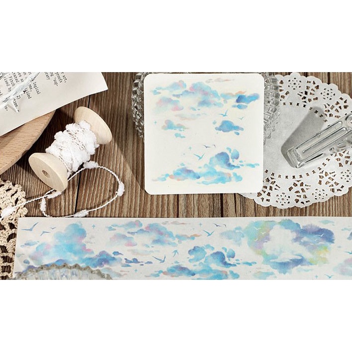 Washi băng dính dải bầu trời mây