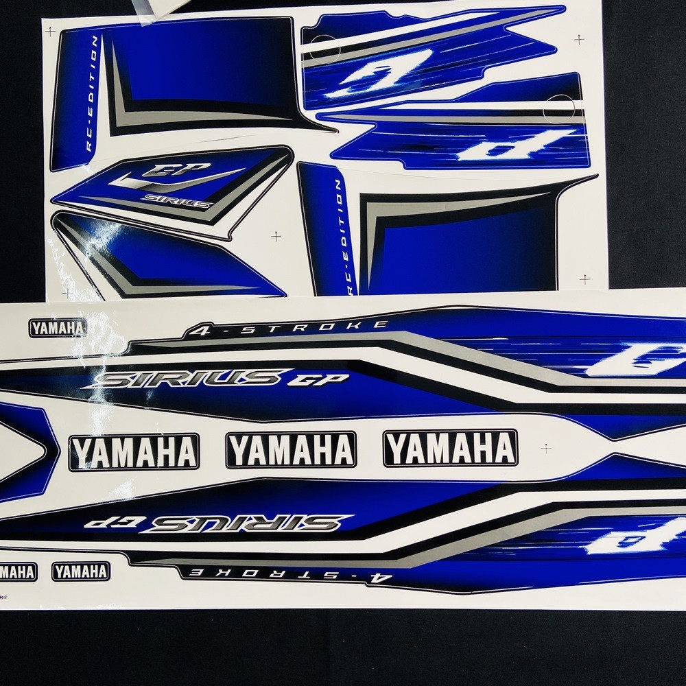 [CỰC RẺ]  BỘ TEM 3 LỚP MẪU ZIN HÀNG CAO CẤP CHO SIRIUS 110 PHIÊN BẢN GP KHÔNG FI SIÊU BỀN