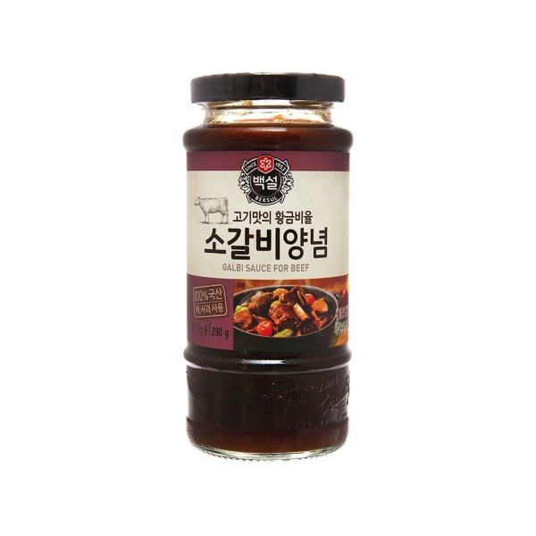Sốt ướp sườn bò ,Sườn heo ,Bulgogi bò , Bulgogi heo 290g ~ 500g , BEKSUL HÀN QUỐC, Nguyên liệu ướt thịt