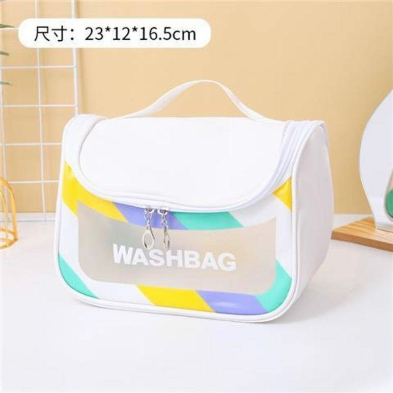 Túi đựng mỹ phẩm, đồ dùng cá nhân chống thấm bằng nhựa Pu size 23x12x16cm tiện lợi