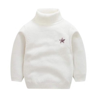 [NHẬP KIDTET hoàn 15% xu đơn 150k] Áo len cổ lọ cho bé 1-10 tuổi