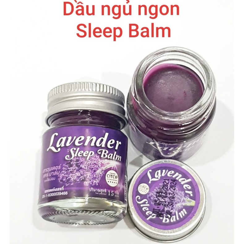 Dầu Cù Là Lavender Sleep Balm -  Giúp Ngủ Ngon &amp; Thư Giãn Thái Lan 15gr - RPHA