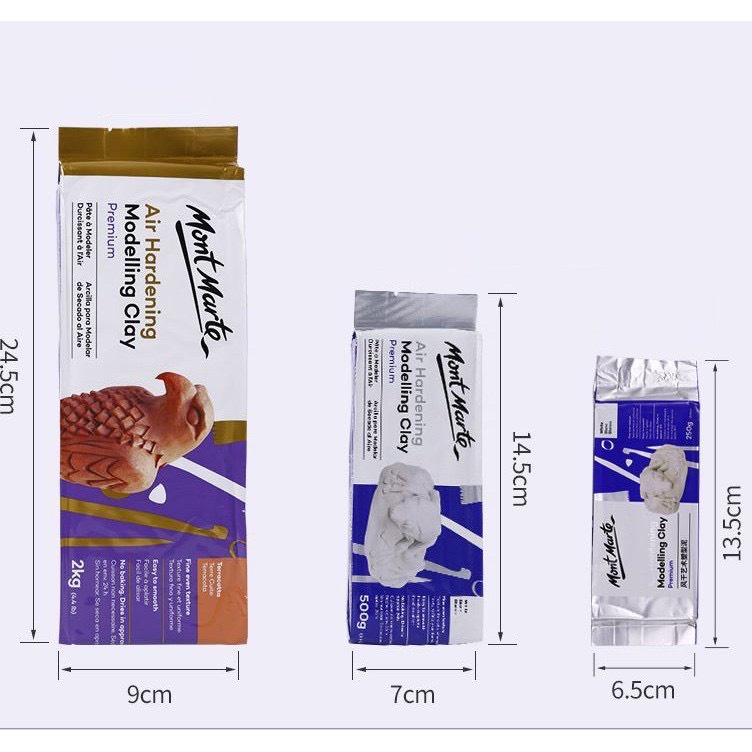 Đất Sét Tự Khô Mont Marte - Air Hardening Modelling Clay