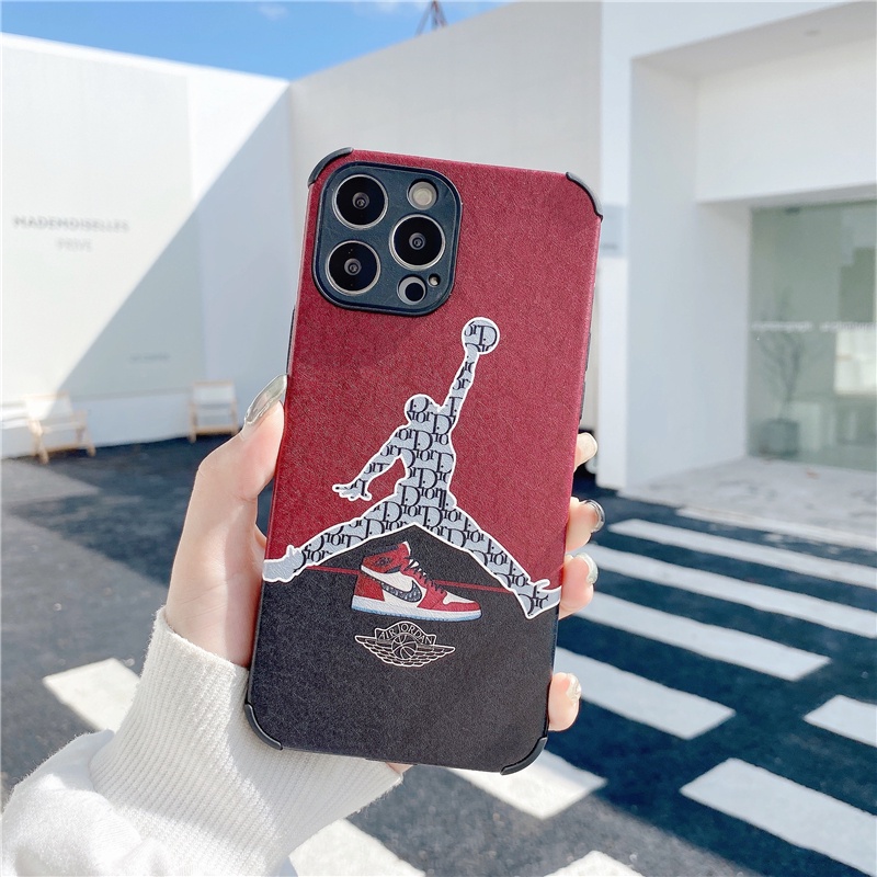 Ốp điện thoại mềm chống sốc họa tiết AJ thời trang thích hợp cho iPhone 13 12 Pro Max Xs Max XR SE2 7 8 Plus 11 PRO MAX