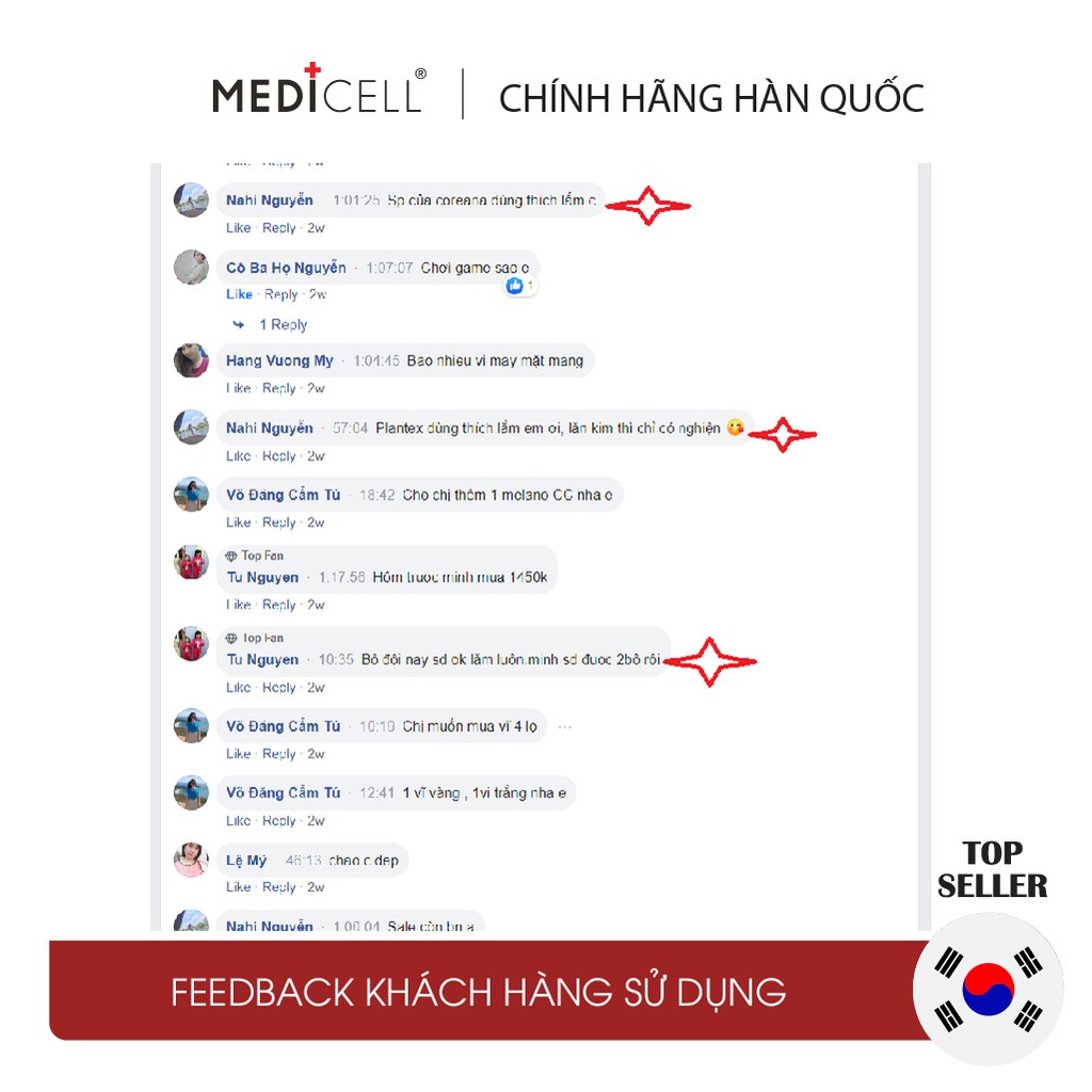 Tế bào gốc thực vật Hàn Quốc Plantex 12 Peptide Medicell làm trắng da, hết sẹo rỗ, da căng bóng mướt mịn