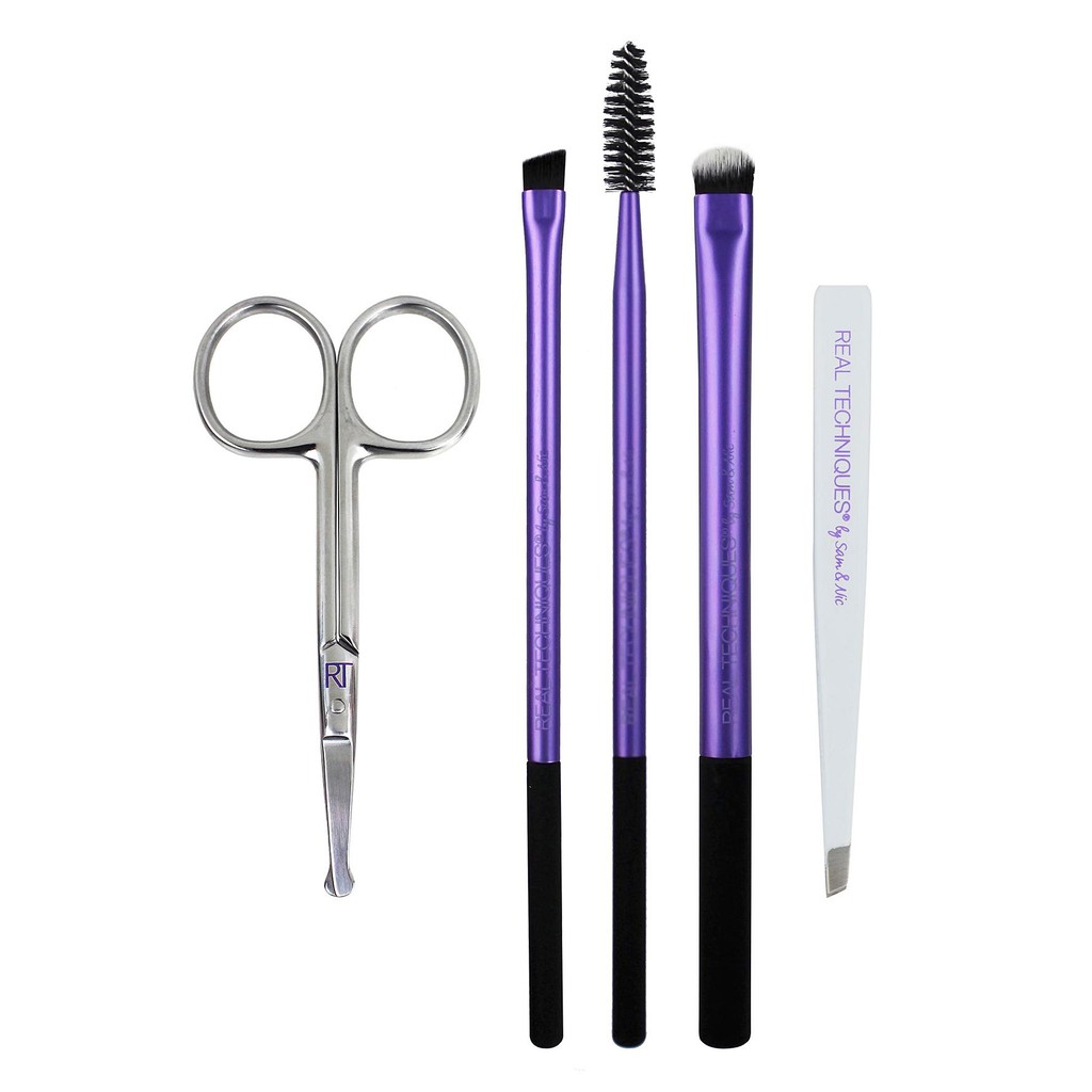 Tách Set Bộ Dụng Cụ Tỉa Và Định Hình Chân Mày Real Techniques Brow Set (bao gồm bao đựng)