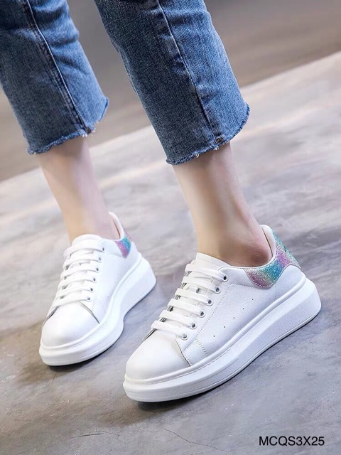 Giày Thể Thao MCQ Gót Nhiều Màu Phản Quang và không Phản Quang (Fullbox) | BigBuy360 - bigbuy360.vn