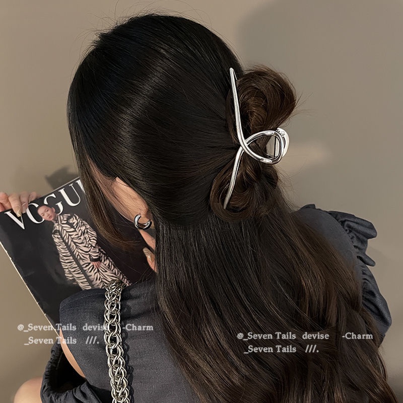 Kẹp Tóc Cá Mập Bằng Kim Loại Phong Cách Hàn Quốc Mới 2022