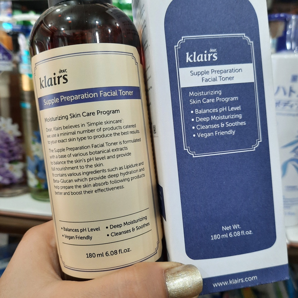 NƯỚC HOA HỒNG KLAIRS SUPPLE PREPARATION FACIAL TONER 180ml