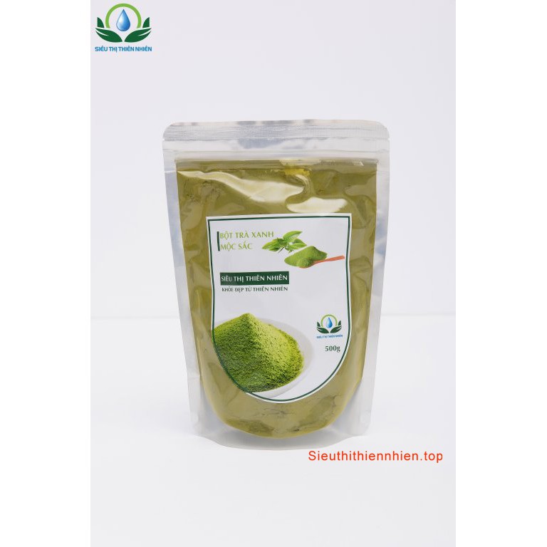 Bột trà xanh nguyên chất đóng túi zip thương hiệu Mộc Sắc | BigBuy360 - bigbuy360.vn