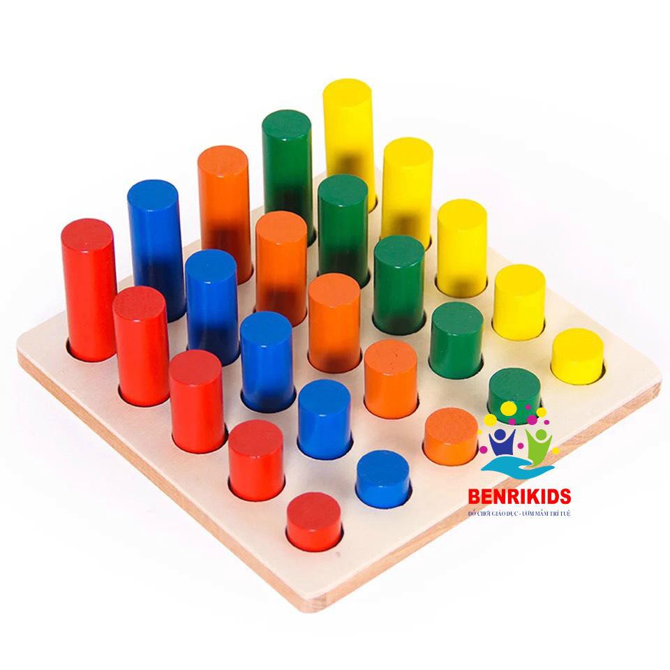 Bộ Đồ Chơi Gỗ 8 Bảng Montessori Giúp Bé Làm Quen Với Toán Học