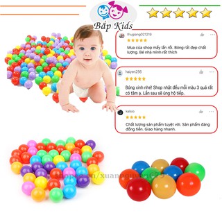 Set 10 Quả Bóng Nhựa Cho Bé - Đồ Chơi Bóng Nhựa Mềm An Toàn