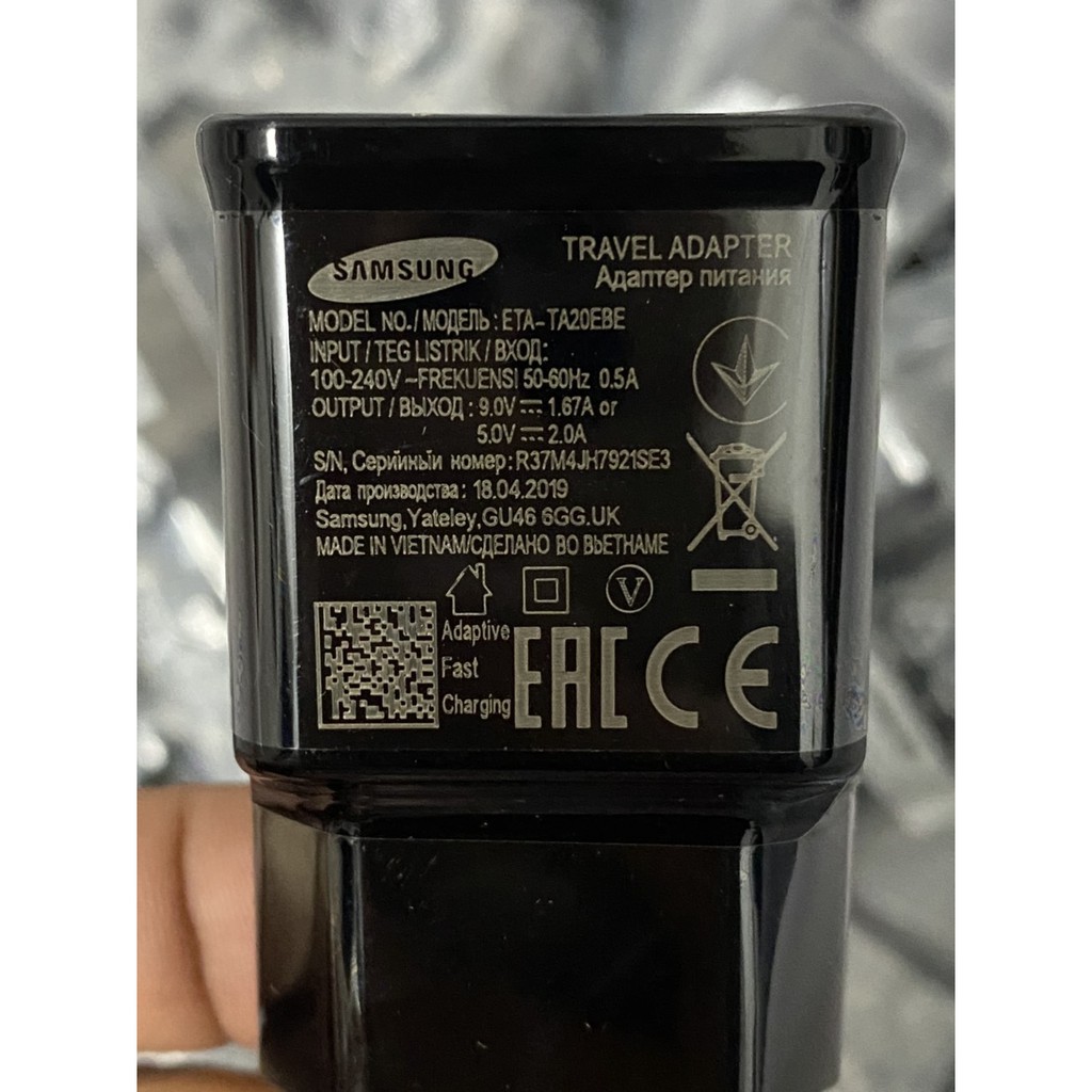 Củ sạc nhanh Samsung S8 chính hãng - Giá sỉ