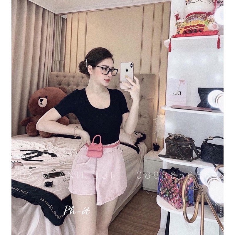[FREESHIP] - ÁO CỔ VUÔNG - THUN TĂM BODY 3 MÀU , ẢNH THẬT
