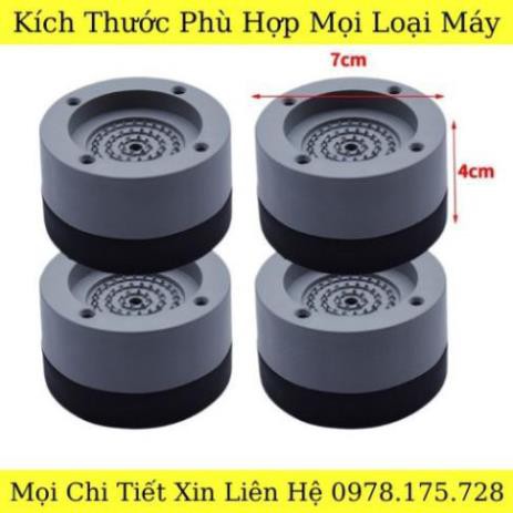 Kê chân máy giặt chống rung máy giặt SET 4 trụ rời siêu chắc bền LOẠI 1