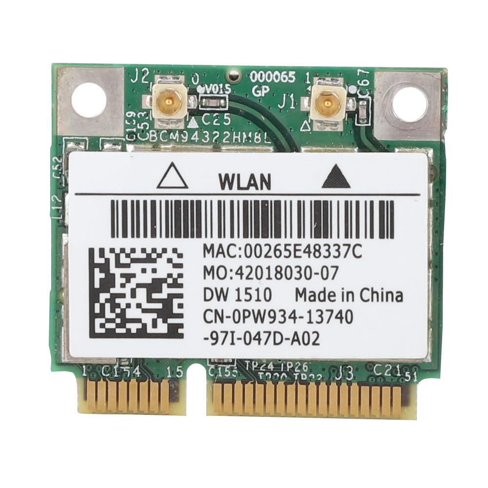 [Mã CBEL06 giảm 20% đơn 50k] Card mạng không dây mini bcm94322hm8l dw1510 Dual Band 300Mbps Mini PCI-E cho Dell e4200 e5500 | BigBuy360 - bigbuy360.vn