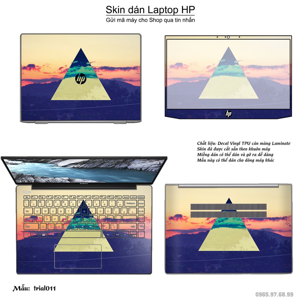 Skin dán Laptop HP in hình Đa giác _nhiều mẫu 2 (inbox mã máy cho Shop)