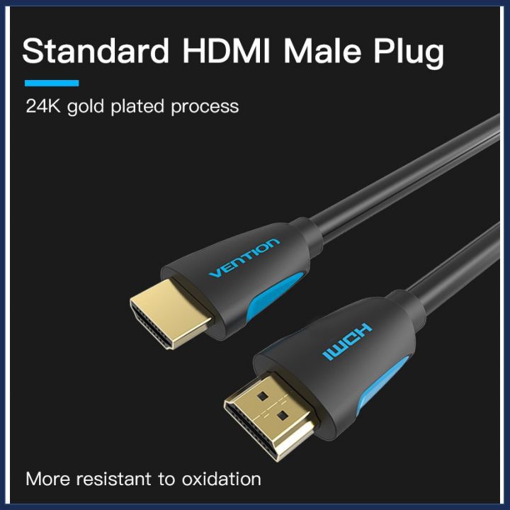 Cáp HDMI 2.0 hỗ trợ 4K 60hz dài 1.5m/2m/3m/5m/10m - Cáp HDMI Dây tròn VAA-M02 Chính Hãng Vention