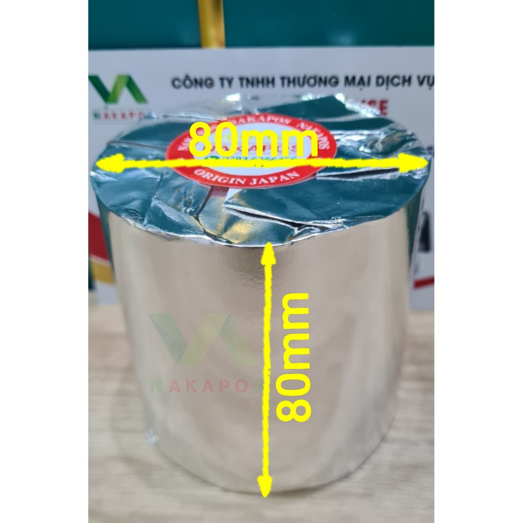 [COMBO 40 CUỘN] Giấy in bill giấy in nhiệt, in hóa đơn k80x80 cuộn bự cho thu ngân