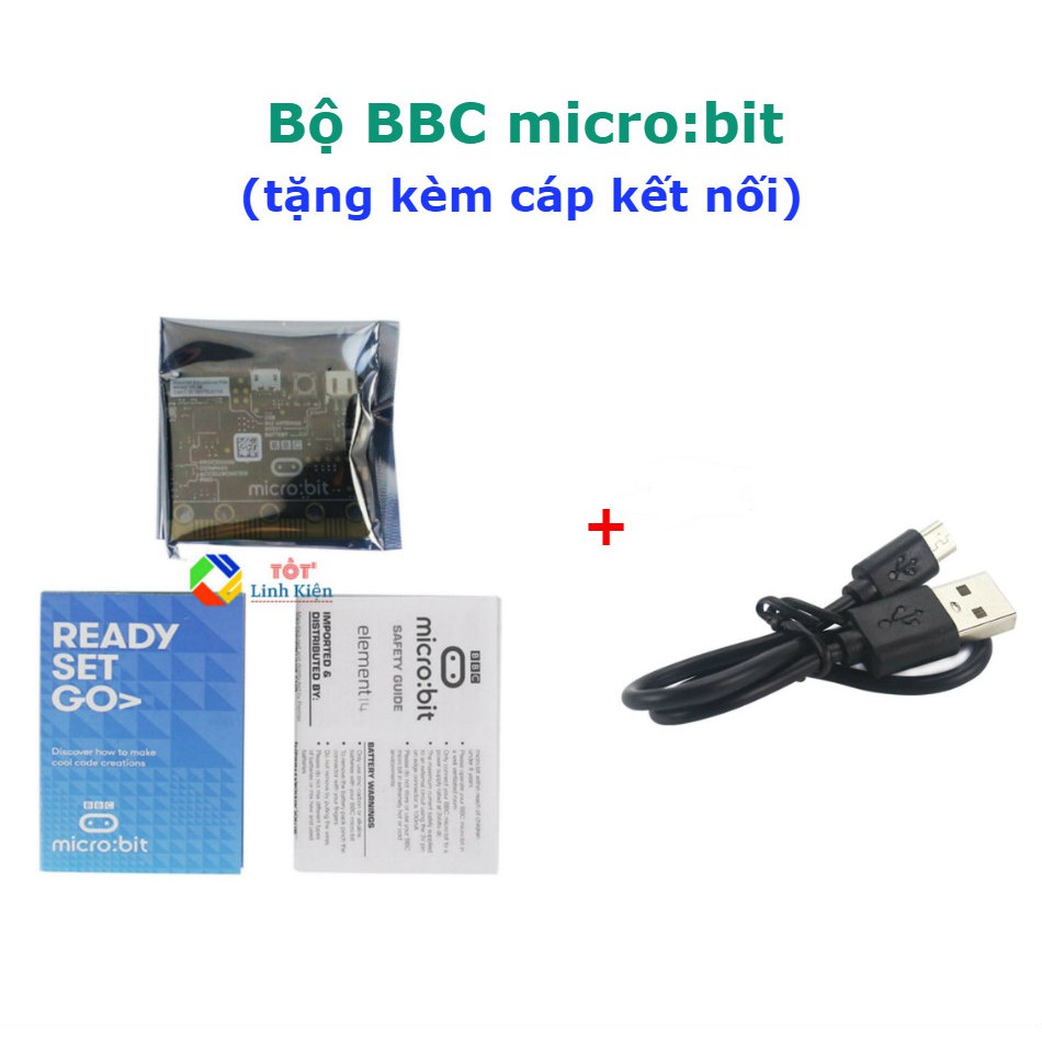 [Chính hãng] BBC Micro:bit - kèm cáp kết nối - Kit microbit giáo dục STEM