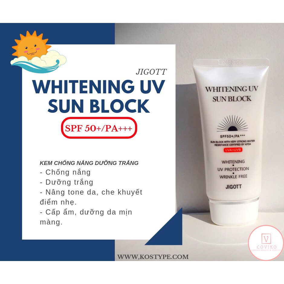 KEM CHỐNG NẮNG WHITENING UV SUN BLOCK SPF 50+/PA+++ | Shopee Việt Nam