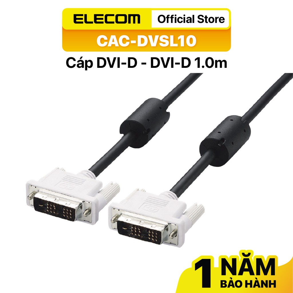 Cáp HDMI Elecom kết nối màn hình LCD và PC (DVI-I to D-Sub) 1.0m (CAC-DVSL10BK) - Hàng chính hãng