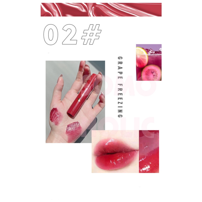 Son tint bóng FAICCIA nội địa Trung  căng mọng mịn mướt môi dưỡng ẩm bling bling Somoholic SM4 | BigBuy360 - bigbuy360.vn