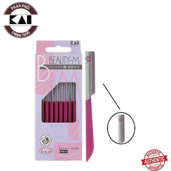 [Mã giảm giá] Dao Cạo Lông Mặt, Mày Kai Beauty-M Razor (Lưỡi Dao Trơn) set 10 cây