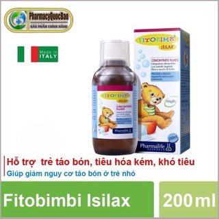 Fitobimbi Isilax ☘ Giảm táo bón kéo dài ở trẻ nhỏ ☘ Hỗ trợ trẻ bị táo bón, tiêu hóa kém, ăn uống khó tiêu, hấp thu kém.