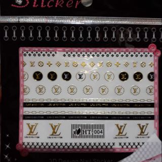 Hình dán sticker 3d trang trí móng nail bảng to nhiều mẫu hình chữ đẹp xinh