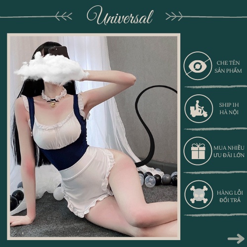 Cosplay Bé Giúp Việc Phong Cách Nhật Bản Sexy - Bộ Ngủ Cô Hầu Siêu Gợi Cảm UNIVERSALXXX - DCP05