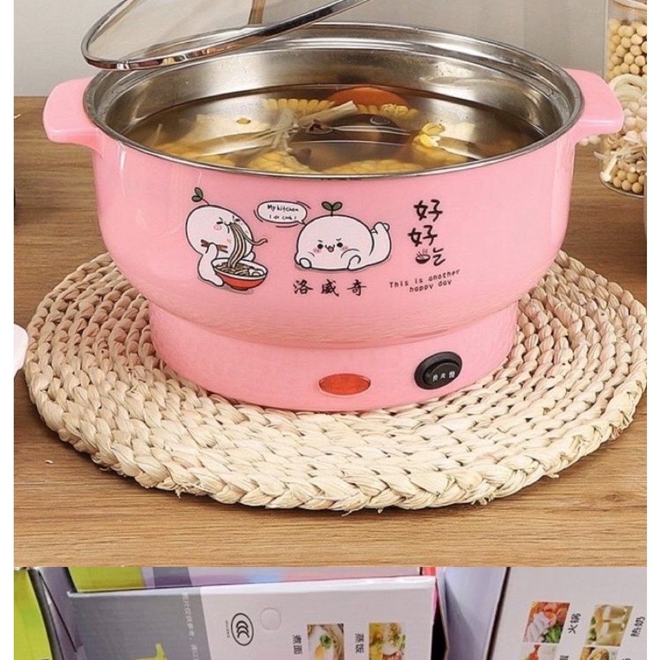 Nồi Lẩu Điện Đa Năng Nắp Kính size 26CM HOTPOT