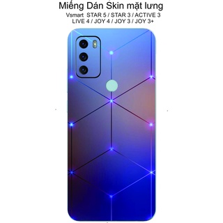 Dán skin mặt lưng Vsmart  STAR 5 / STAR 3 / ACTIVE 3 / LIVE 4 / JOY 4 / JOY 3 / JOY 3+ Chống trầy xước...